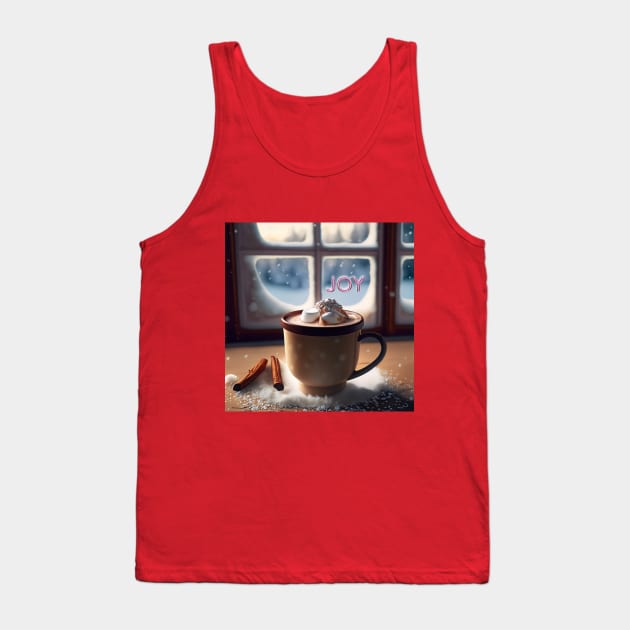 Holiday Joy: Hot Cocoa Tank Top by RimoVision Group